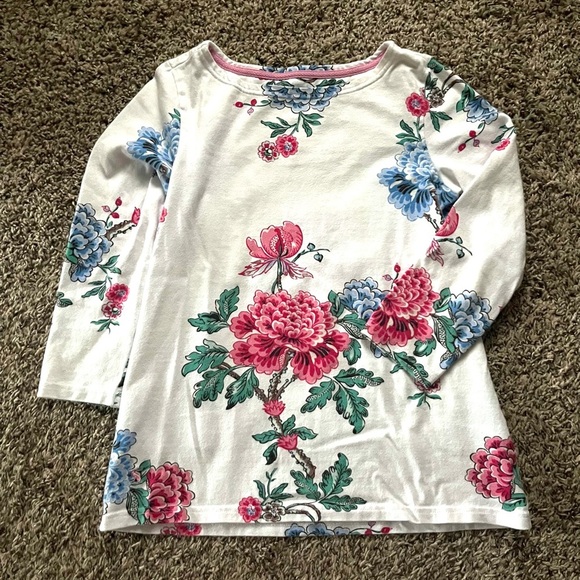 Joules Floral Pullover Top Size 4 - Picture 1 of 3